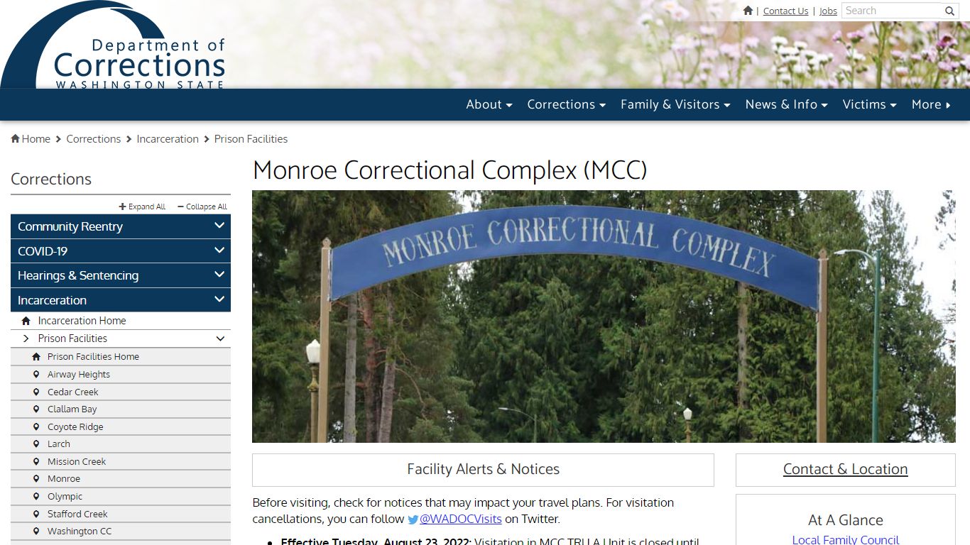 Monroe Correctional Complex (MCC) | Washington State Department of ...